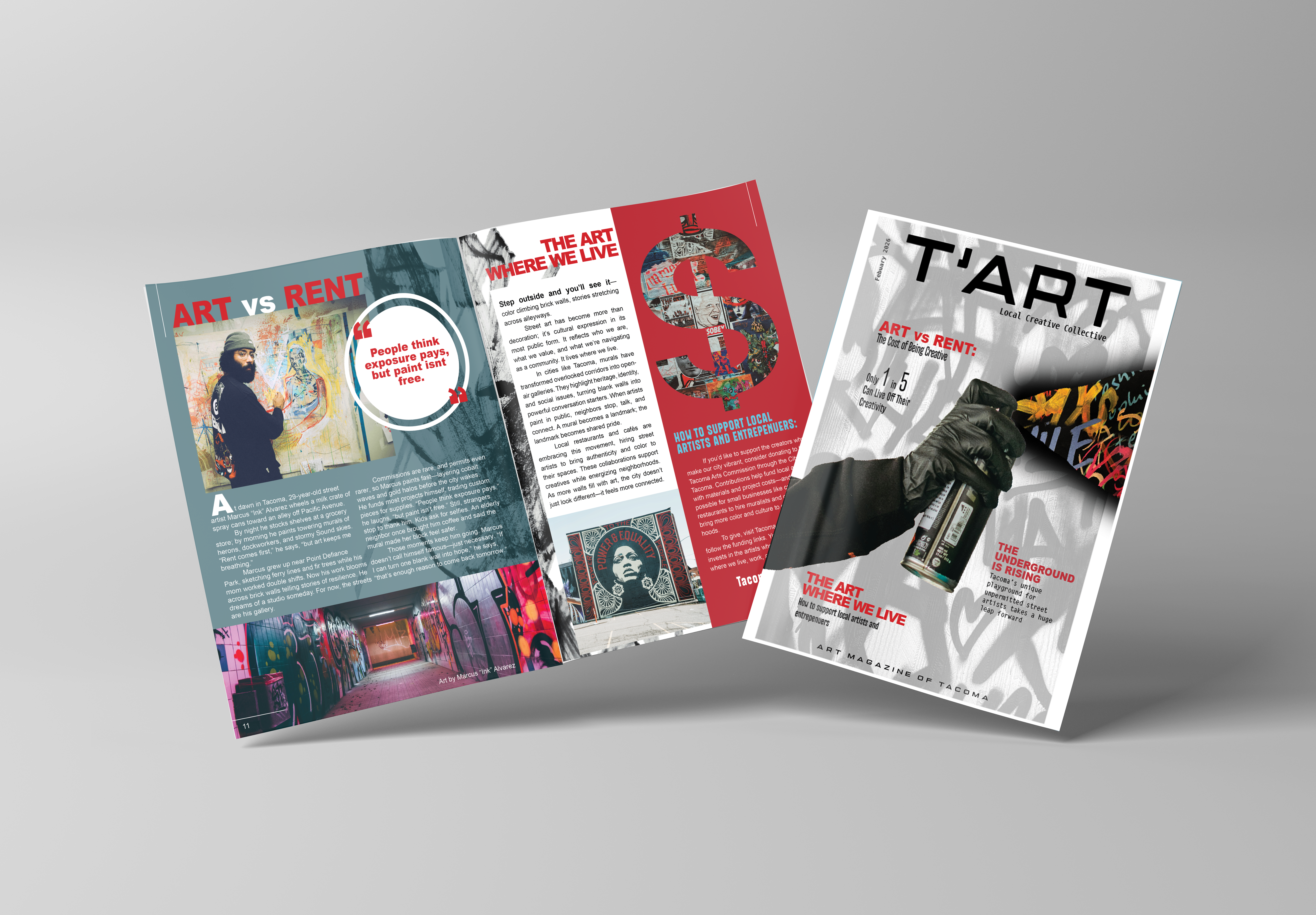 T'ART magazine mockup