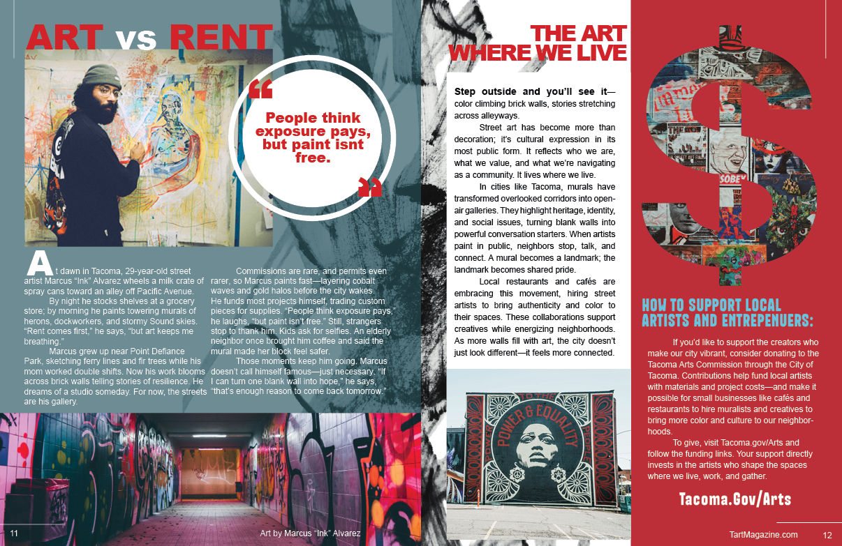 T'ART magazine spread