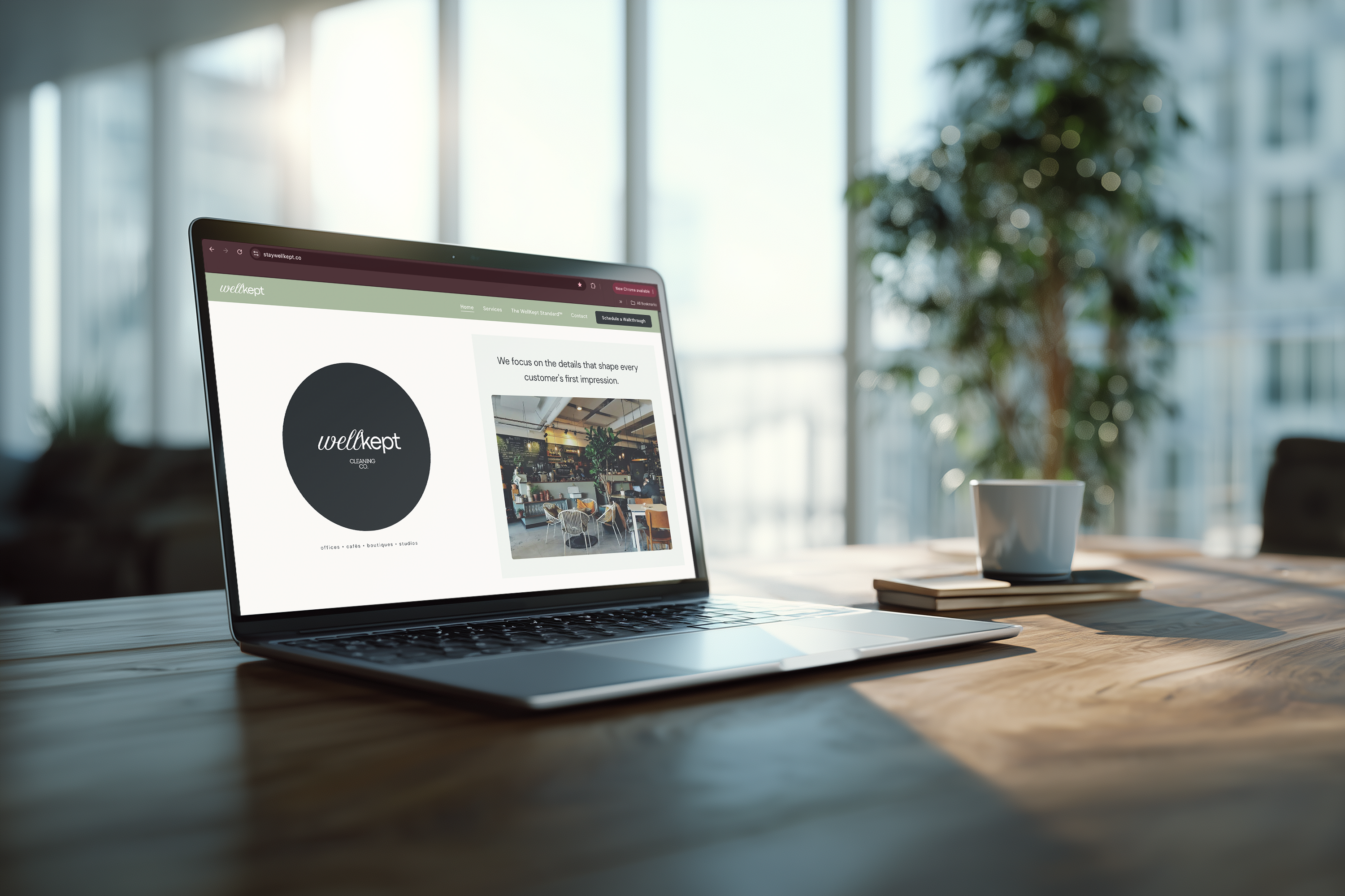 WellKept Cleaning Co. website